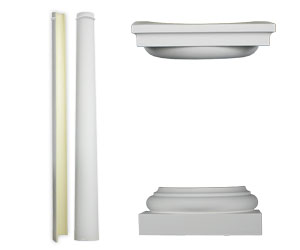 10" Diameter Half Columns